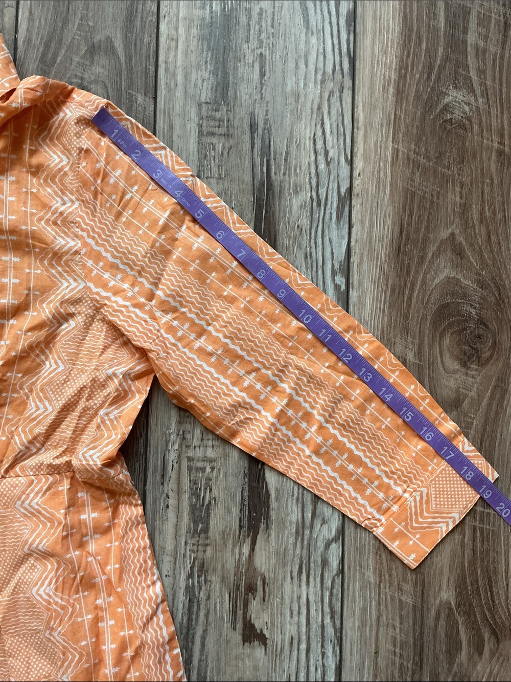 NWT Julia Amory 100% Cotton Orange Shirt Dress Medium - Picture 9 of 11